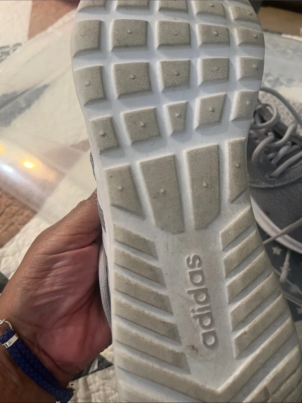 adidas Women’s Gray Mesh Athletic Sneakers